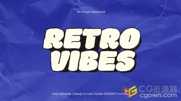 经典复古色调厚重文本动画文字标题AE模板