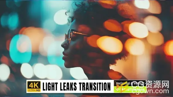 光斑光泄漏创意视觉剪辑视频转场特效AE模板