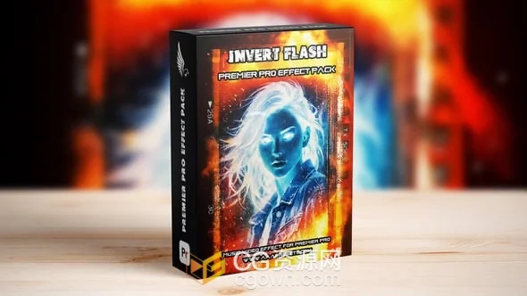 反转闪光转场震撼剪辑效果视频过渡动画PR模板