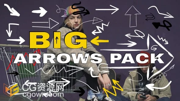 40种箭头元素动画设计AE模板免费下载