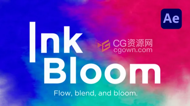 AE插件InkBloom v1.0彩色墨水渗透晕染动画特效+视频教程
