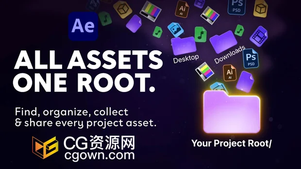 AE脚本 Root v1.1.0项目资产整理工具+视频教程