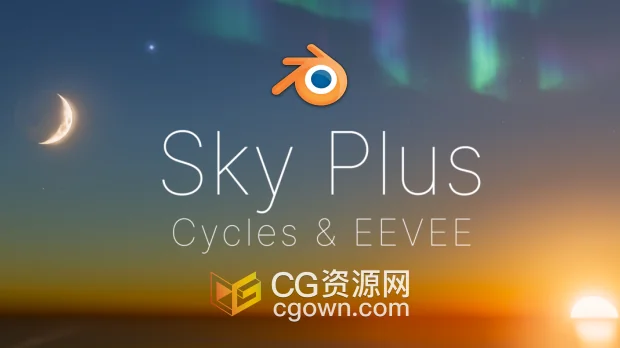 Blender插件Sky Plus v1.0 (Full)程序化真实天空与大气效果
