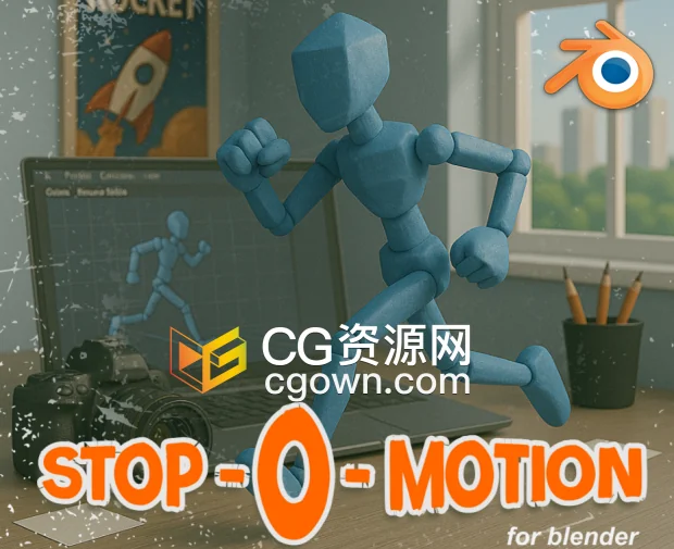 Blender插件Stop-O-Motion V1.7逐帧定格动画