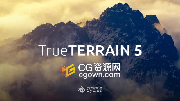 Blender插件True Terrain V5.1.4终极自然环境生成系统+含资产预设包