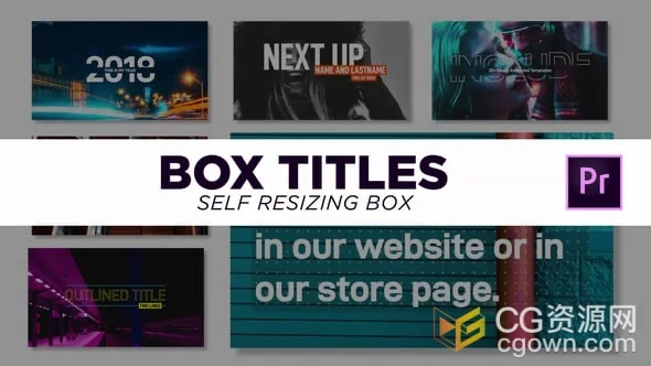 16组自动调整文本排版文字标题动画AE模板