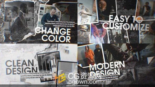 犯罪案件档案搜索电影预告片介绍视频AE模板