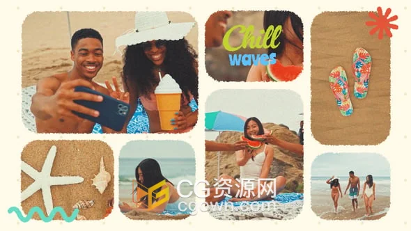 笔刷动画遮罩分屏效果展示介绍视频AE模板+背景音乐-CG资源网 笔刷动画遮罩分屏效果展示介绍视频AE模板+背景音乐