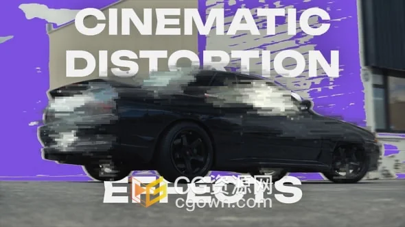 8组电影失真效果特效动画支持4K分辨率-AE模板