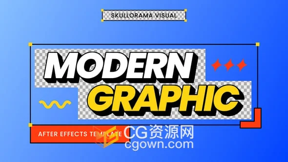 现代图形设计流行音乐作品文字标题动画AE模板-CG资源网 现代图形设计流行音乐作品文字标题动画AE模板