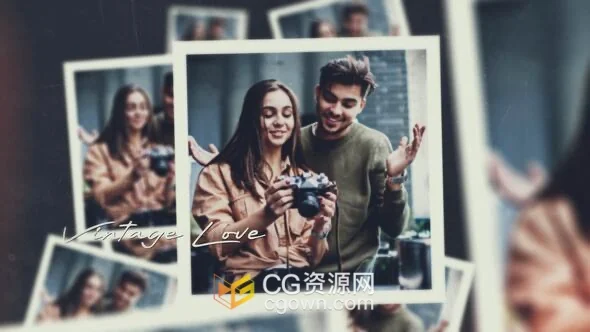 照片幻灯片AE模板视频相册动画制作