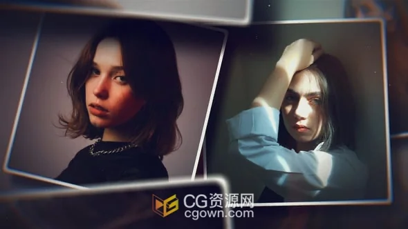 PR模板现代幻灯片照片动画视频相册+背景音乐