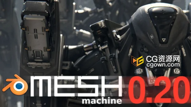 Blender插件MESHmachine v0.20.1网格建模工具