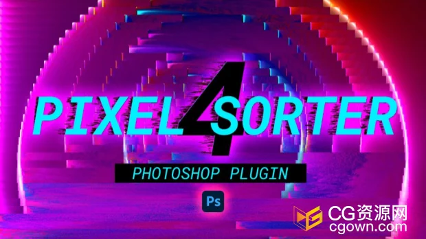 Pixel Sorter 4.2.4 Win/Mac PS插件像素拉伸撕裂分离特效工具