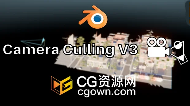 Blender插件Abd0W0 Camera Culling V3.0.0摄像机视角场景优化加速工具