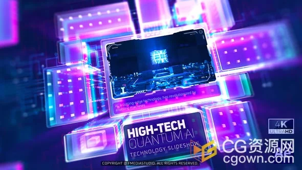 高科技量子人工智能技术幻灯片宣传视频AE模板+背景音乐-CG资源网 高科技量子人工智能技术幻灯片宣传视频AE模板+背景音乐