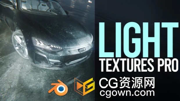 Blender插件Light Textures Pro V1.0灯光焦散纹理反射光色散特效资产预设