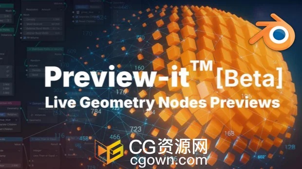 Blender插件Preview-It v0.0.8实时节点缩略图预览工具