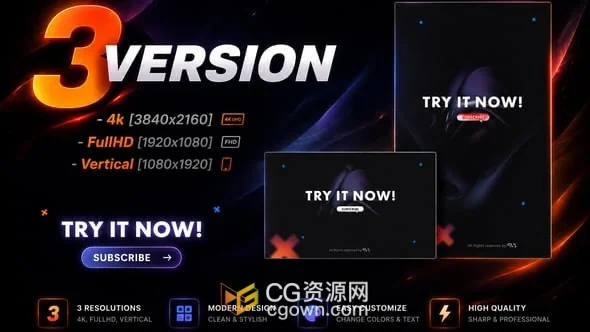 制作介绍企业团队片头开场视频动画AE模板+背景音乐