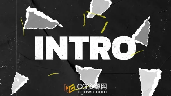复古摇滚嘻哈开场视频片头动画AE模板+背景音乐-CG资源网 复古摇滚嘻哈开场视频片头动画AE模板+背景音乐