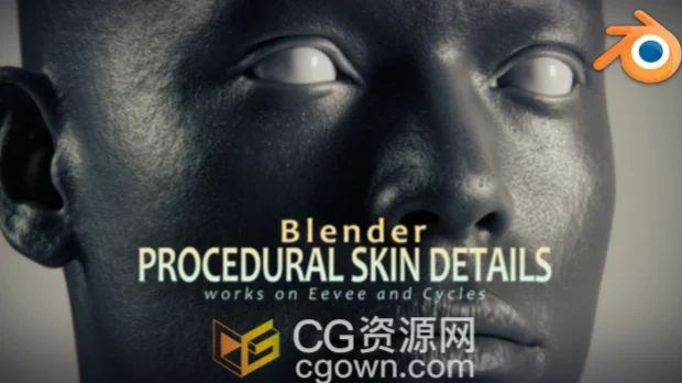 Blender插件Procedural Skin Details V1.05程序化皮肤细节生成器+视频教程