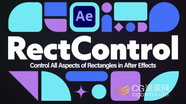 AE脚本RectControl 1.0.0矩阵图形UI动效工具+视频教程
