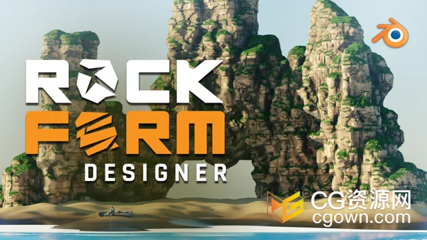 Blender插件RockForms All 1.4.1程序化岩石生成器