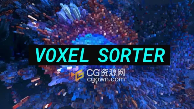 AE/PR/达芬奇插件Voxel Sorter 1.8.5 Win/Mac版3D空间立体像素排列视觉特效
