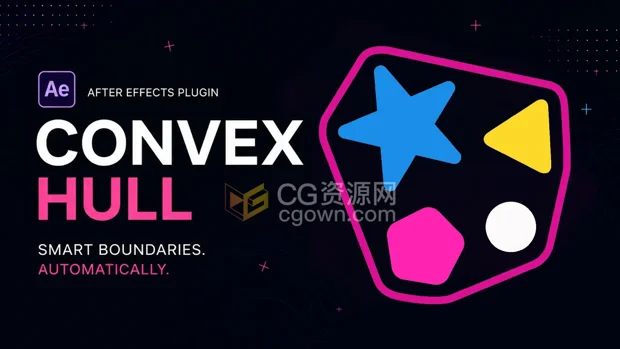 AE插件Convex Hull v1.0 Mac版自动生成凸包轮廓包裹MG动画