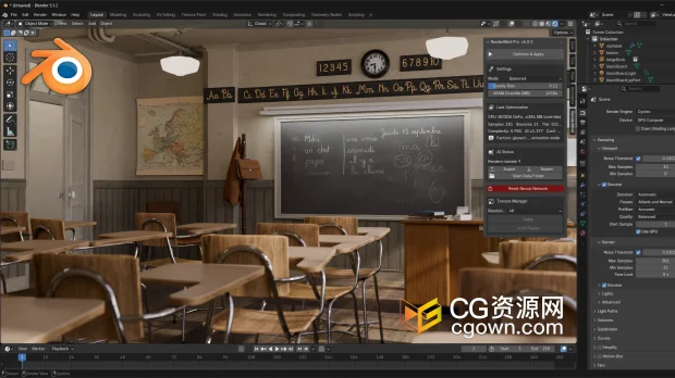 Blender插件RenderMind Pro v6.1.0 Cycles AI 渲染工具