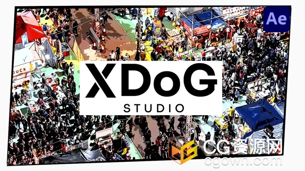 AE插件XDoG Studio v1.0.0卡通素描水墨漫画风格化特效