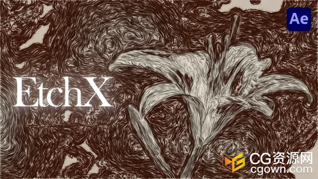 AE/PR插件EtchX v1.0.0 Win/Mac版素描绘画线条艺术风格化效果