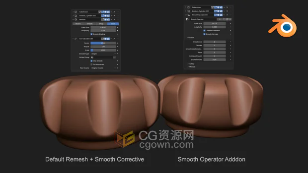 Blender插件 Smooth Operator v1.8.0实时SDF体素重拓扑器-CG资源网 Blender插件 Smooth Operator v1.8.0实时SDF体素重拓扑器